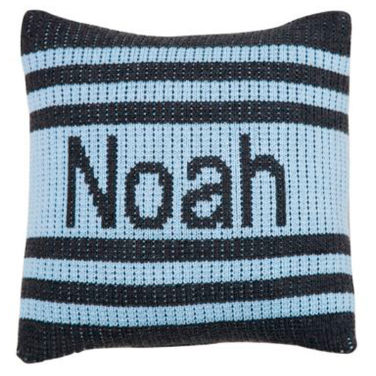 Pin Stripes & Name Pillow