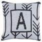 Arrows & Arrows Initial Pillow