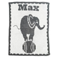 Elephant on Ball Stroller Blanket