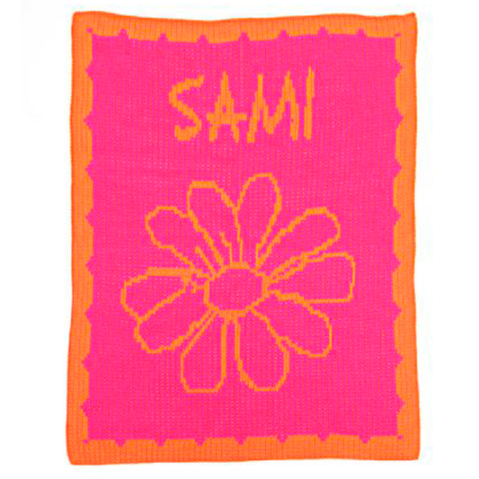 Flower & Scalloped Edge Blanket
