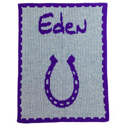 Horseshoe & Name Blanket