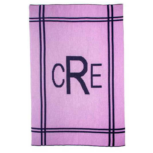 Cross Border Monogram Blanket