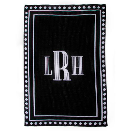 Debonair Monogram Blanket