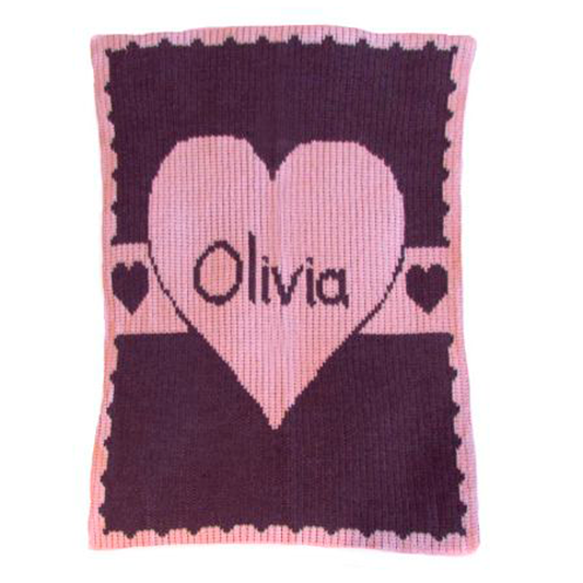 Heart with Banner Blanket