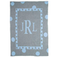 Large Polka Dot & Monogram Stroller Blanket