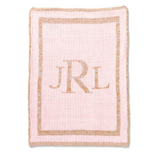 Metallic Classic Monogram Blanket