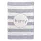 Metallic Modern Stripe Blanket