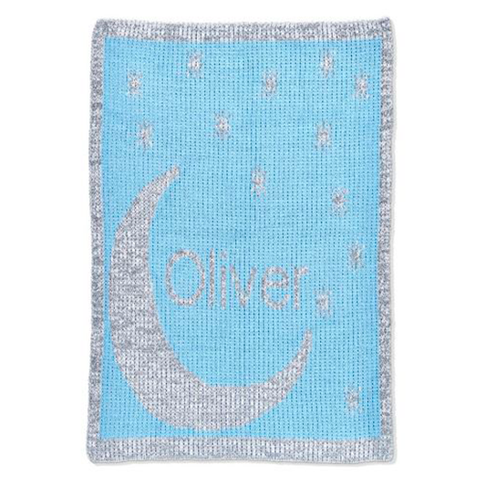 Metallic Moon & Stars Blanket