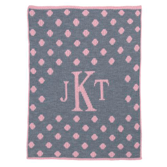 Dotted Monogram Blanket