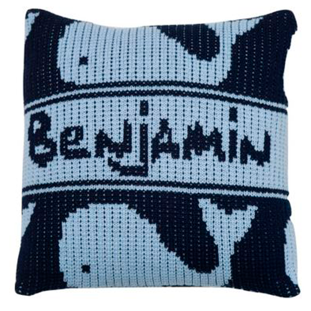Many Whales & Name Pillow