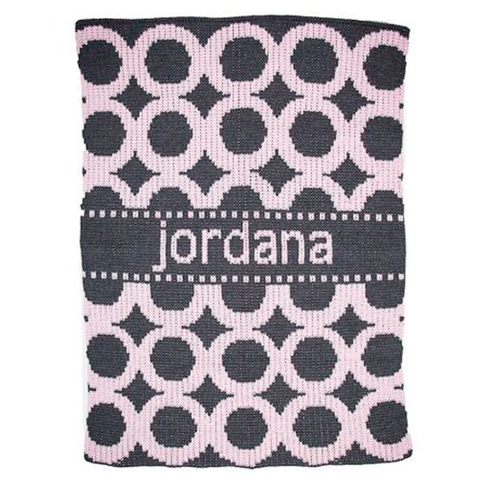Modern Circles & Banner Blanket