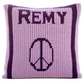 Peace Sign & Name Pillow