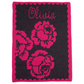 Peony & Name Blanket