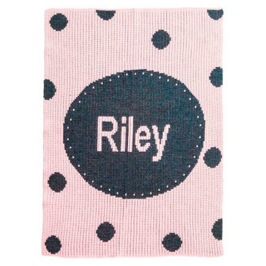 Perforated Circle & Polka Dots Blanket
