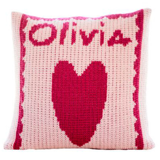 Single Heart & Name Pillow