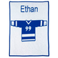 Sports Jersey Name & Number Blanket