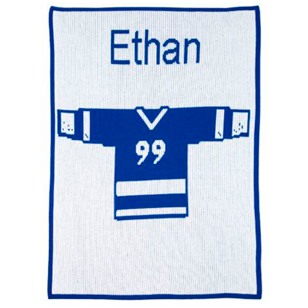 Sports Jersey Name & Number Blanket