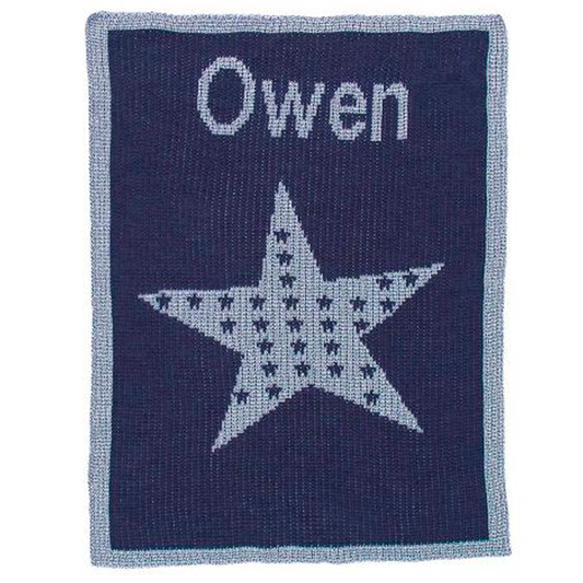 Metallic Star on Star Blanket