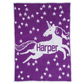 Unicorn and Stars Stroller Blanket